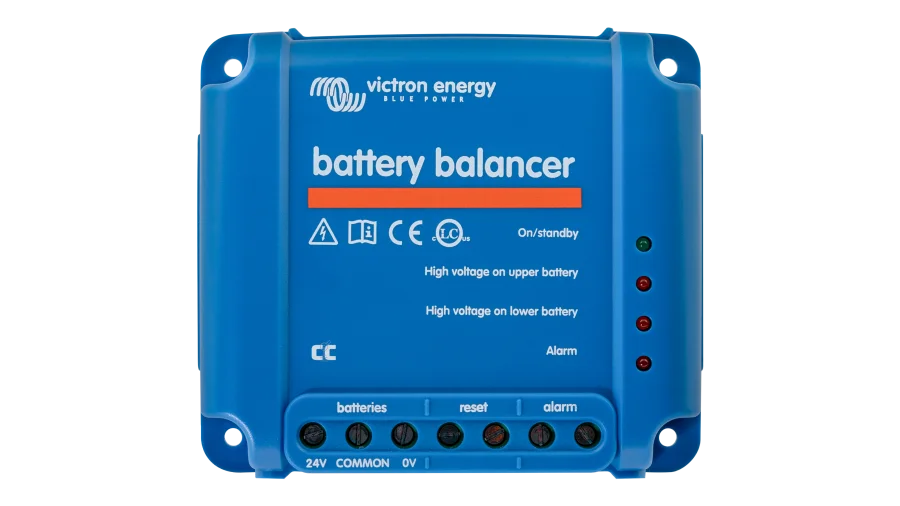 High quality photo of the Victron Battery Balancer Top. Photographed by Current Connected.