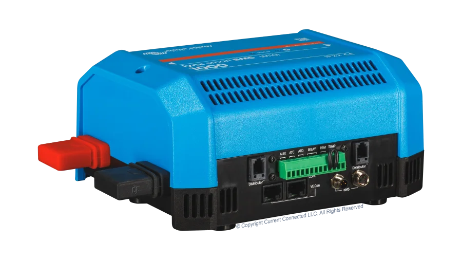High quality photo of the Victron - LYN034170310 - Lynx BMS 1000 NG (M10) - Angled Left View. Photographed by Current Connected