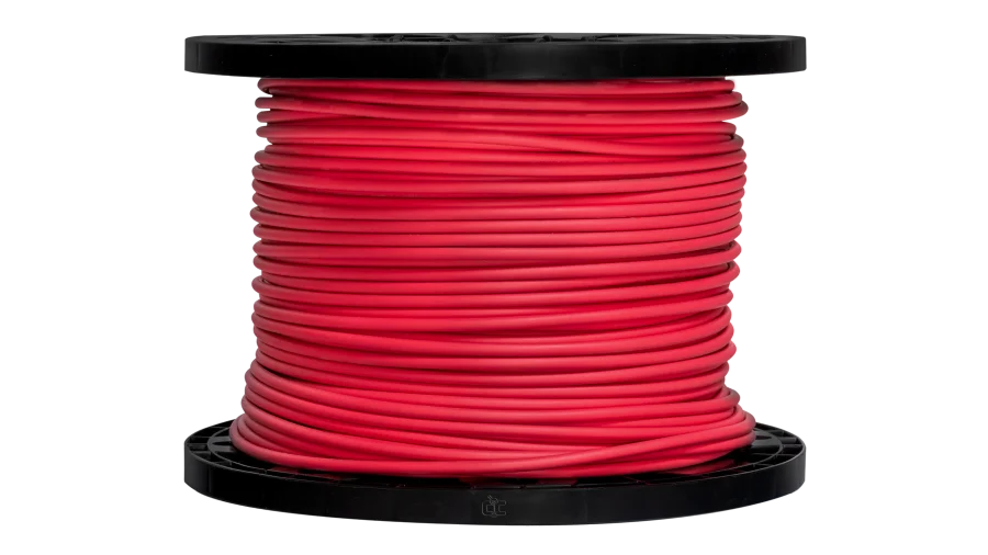 10 AWG Solar PV Cable, Bulk 500Ft Spool of 103 Strand Red or Black XLP PV Wire, RHW-2 and USE-2 Applications