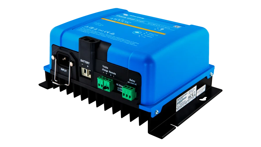 Victron Energy Smart IP43 1+1 Charger, 12V 50A Battery Charger For Lithium and Lead-Acid Batteries, 85-250Vac Power Input