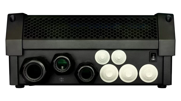 High quality photo of the Victron Energy - 48V MultiPlus-II 5kVA 120V Inverter-70A Charger - Bottom View. Photographed by Current Connected