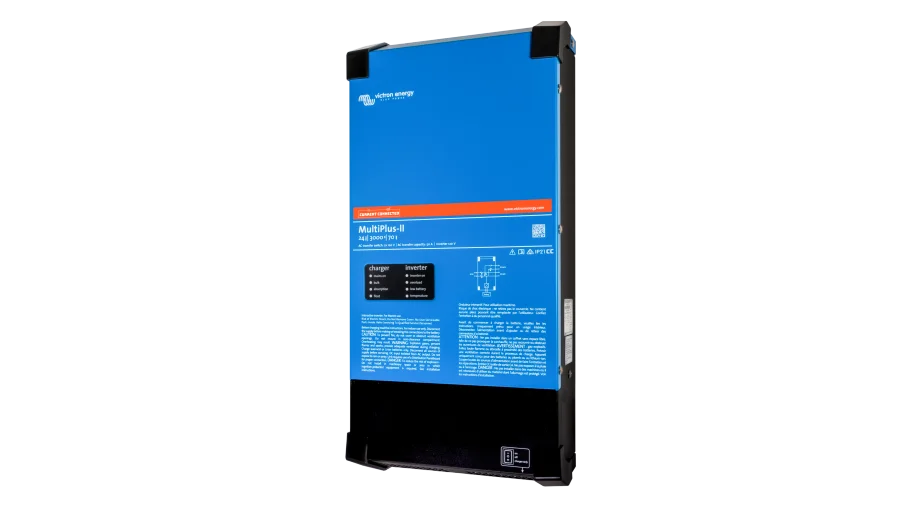 Victron Energy 24V MultiPlus-II 3kVA 2x120V Inverter 70A Charger. This is a Right view display of the inverter by Victron Energy with no background.