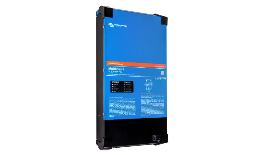 Victron Energy 24V MultiPlus-II 3kVA 2x120V Inverter 70A Charger. This is a Left view display of the inverter by Victron Energy with no background.