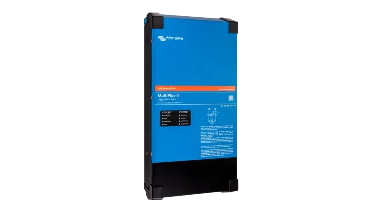 Victron Energy 12V MultiPlus-II 3kVA 120V Inverter 120A Charger (UL). This is a Left view display of the inverter by Victron Energy with no background.