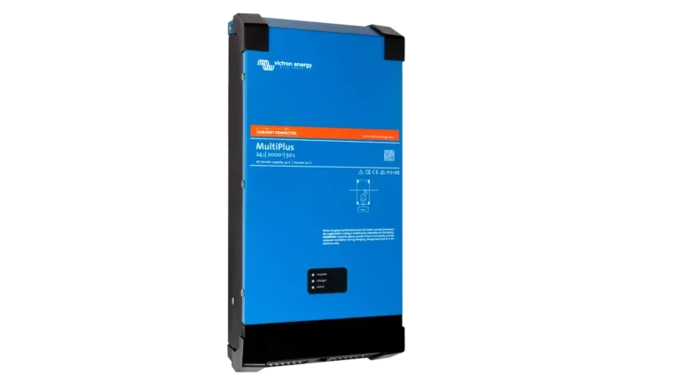 Victron Energy 24V MultiPlus 2kVA 120V Inverter 50A Charger (UL). This is a Left view display of the inverter by Victron Energy with no background.
