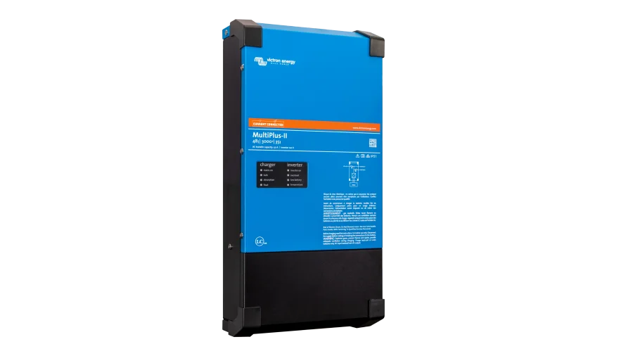 Victron Energy 48V MultiPlus-II 3kVA 120V Inverter 35A Charger - UL1741. This is a Left view display of the inverter by Victron Energy with no background.