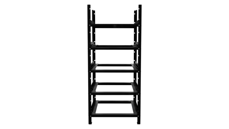 Eneramp 48V Battery Rack Assembled without Batteries - Front