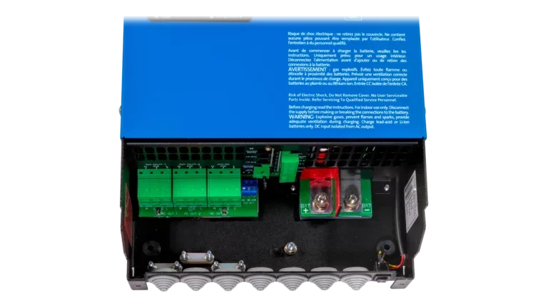 Victron Energy 48V MultiPlus-II 3kVA 120V Inverter 35A Charger. This is a Internal view display of the inverter by Victron Energy with no background.