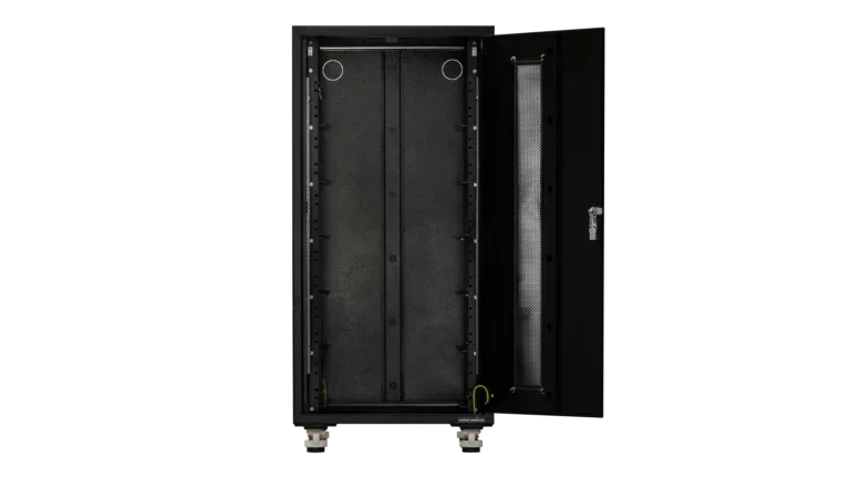 EG4 6-Slot Enclosed Battery Rack for Server Rack Batteries, Welded & Pre-Assembled Battery Storage