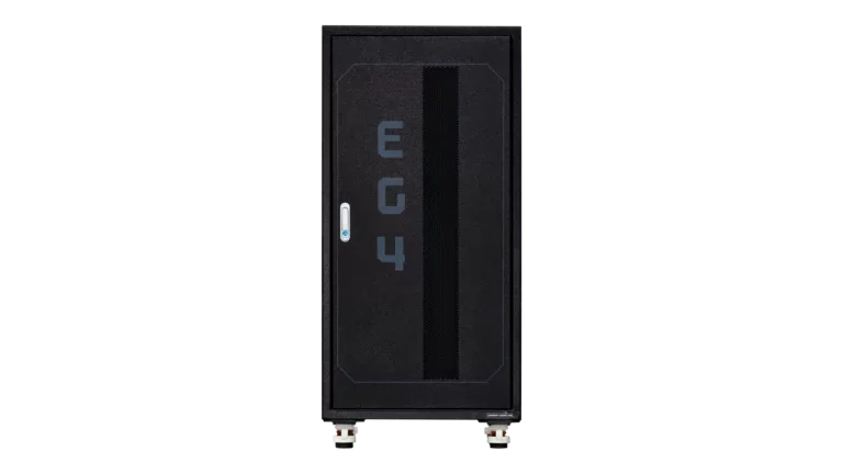 EG4 6-Slot Enclosed Battery Rack for Server Rack Batteries, Welded & Pre-Assembled Battery Storage