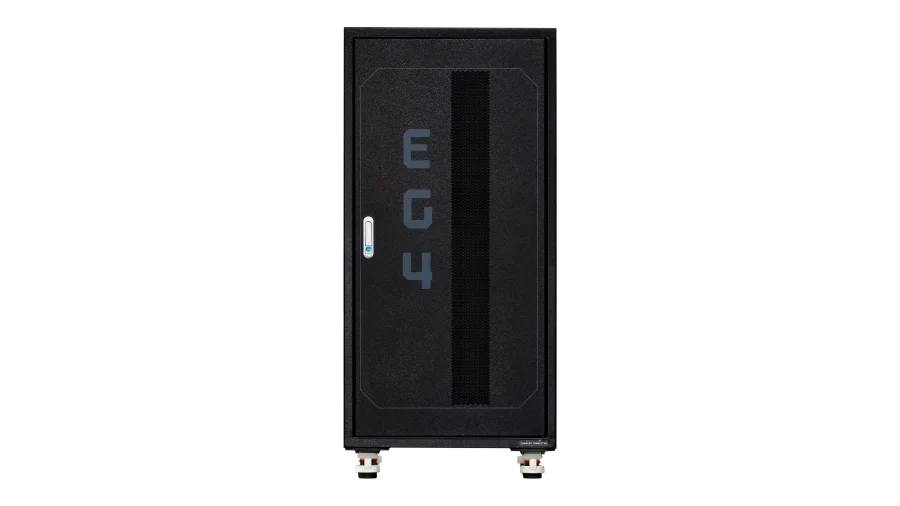 EG4 6-Slot Enclosed Battery Rack for Server Rack Batteries, Welded & Pre-Assembled Battery Storage