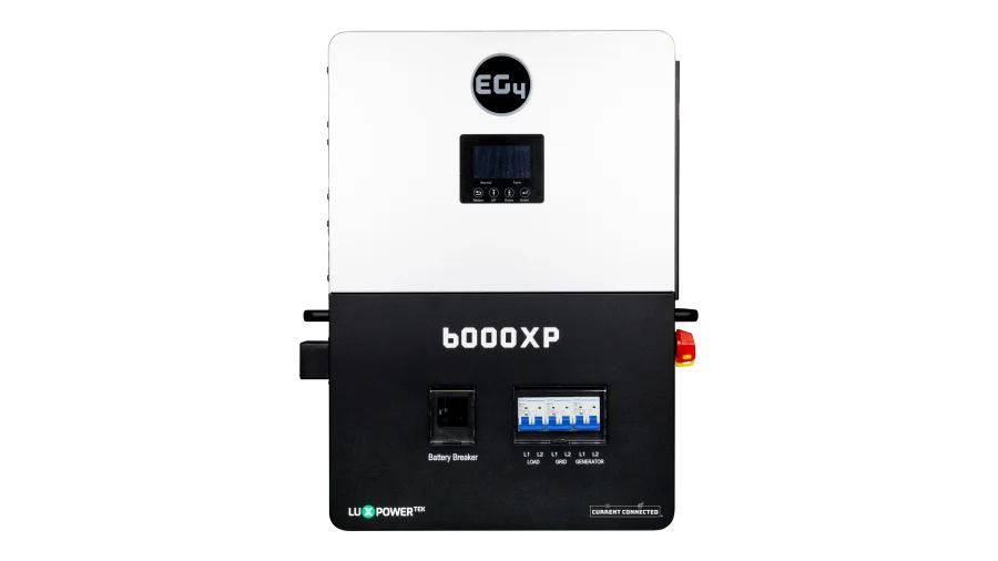 EG4 6000XP 48V 6kW Off-Grid All-in-One Inverter/Charger, 6kW Split-Phase AC Output, 8kW Solar Input, UL 1741 & UL 9540 Solar Inverter