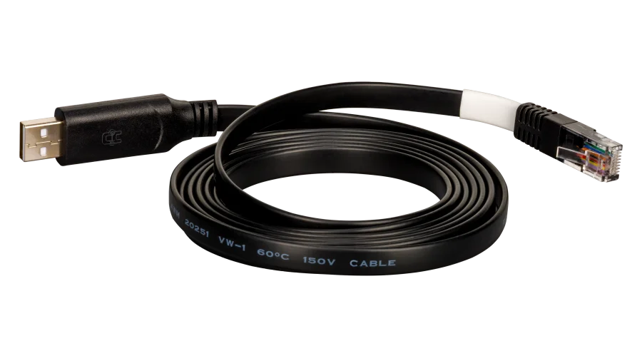 High quality photo of the EG4 - EG4SPRS485RWCLPLL - USB Read/Write Cable - Front View. Photographed by Current Connected