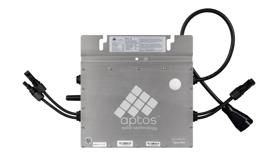 Aptos MAC-800 Microinverter, UL 1741 Dual Solar Panel Microinverter Module up to 800W, IP67 NEMA6