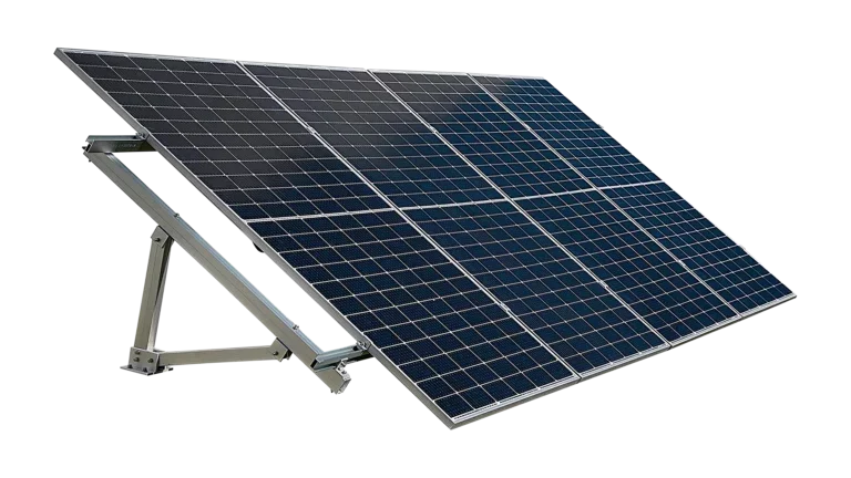 EG4 BrightMount Solar Panel Ground Mount Rack Kit - 4 Panel Ground Mount - Adjustable Angle