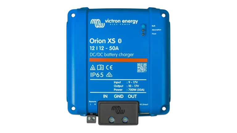 Victron Energy Orion XS DC-DC Battery Charger, XS 12/12-50A and XS 1400 Options for 12V or 24V Batteries, IP65