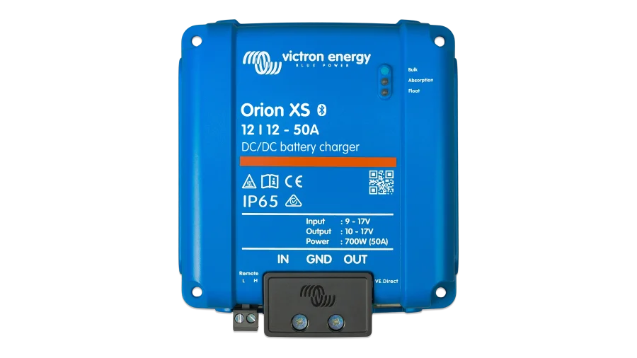 Victron Energy Orion XS DC-DC Battery Charger, XS 12/12-50A, XS 12/12-70A, and XS 1400 Options for 12V or 24V Batteries