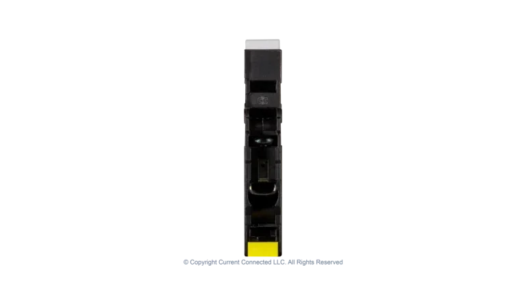 High quality photo of the Midnite Solar - MNEPV2 - 150Vdc Din-Rail Mount Polarized Circuit Breaker 2A - Bottom End View. Photographed by Current Connected