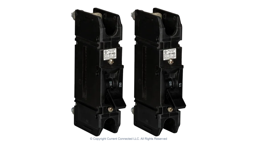 High quality photo of the Midnite Solar - MNEDC175 and MNEDC250 - MNEDC 175A and MNEDC 250A Breaker - Top Angle View. Photographed by Current Connected