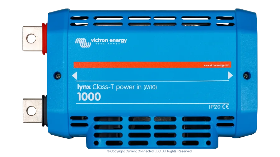High quality photo of the Victron - LYN060404010 - Lynx Class-T Power In Power Distribution System M10 - Top View. Photographed by Current Connected