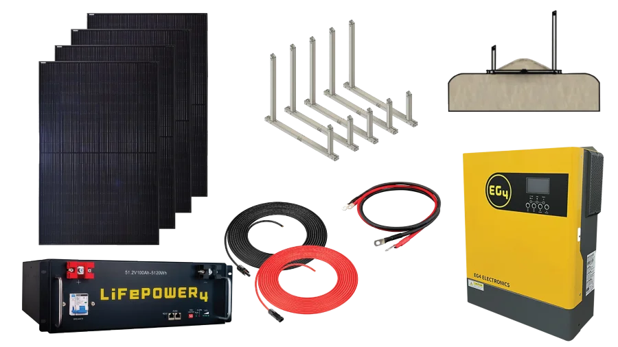 Complete Off-Grid TinyHome Solar Installation Kit