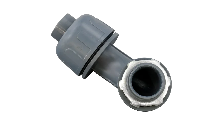 1/2" 90 Degree Liquidtight Connector (Nonmetallic)