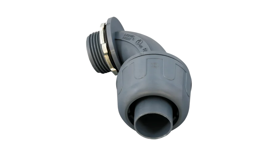 1/2" 90 Degree Liquidtight Connector (Nonmetallic)