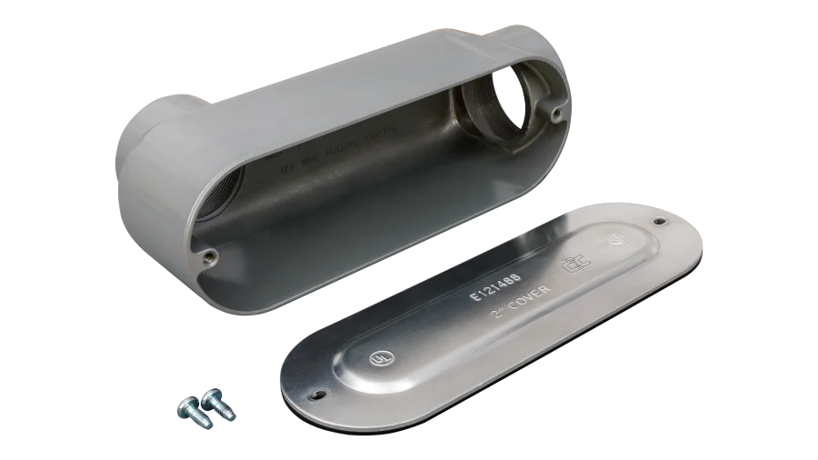 2" Rigid Metal Conduit Body Type LB Threaded with Stamped Cover