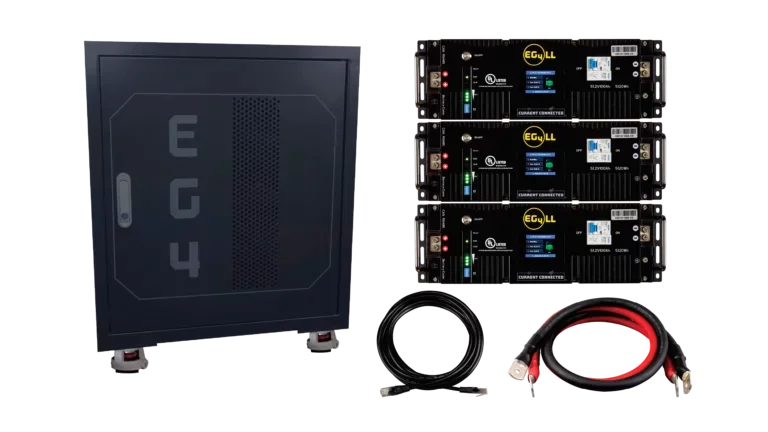 EG4 24V 15.36kWh LL V2 Fully Loaded LiFePO4 Server Rack Battery Bundle
