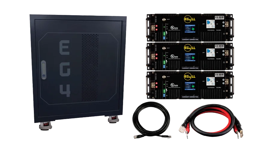 EG4 48V 15.36kWh LL-S Fully Loaded LiFePO4 Server Rack Battery Bundle