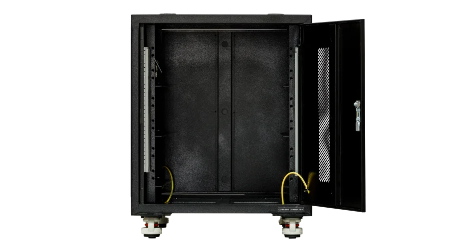 EG4 3-Slot Enclosed Battery Rack for Server Rack Batteries, Welded & Pre-Assembled Battery Storage