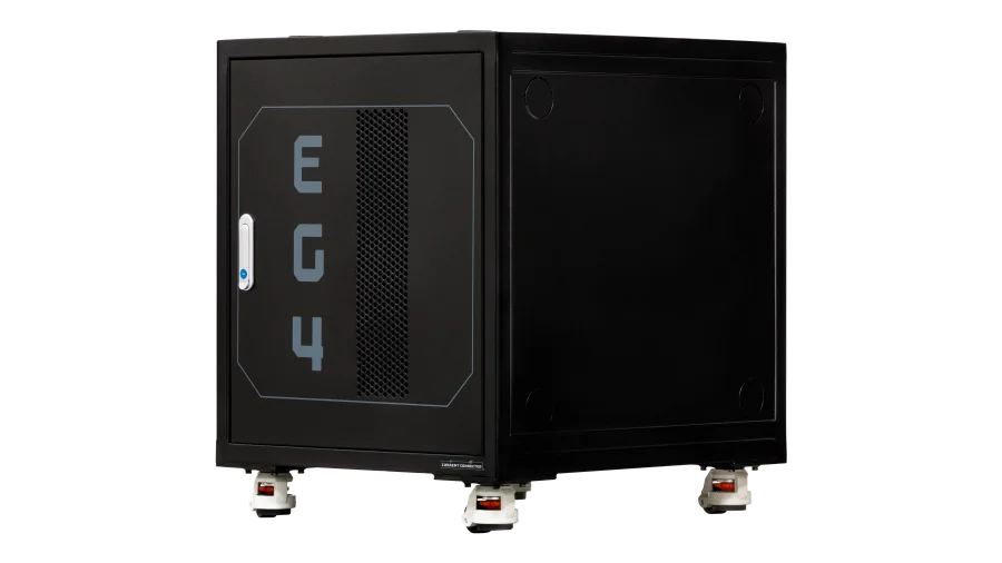 EG4 3-Slot Enclosed Battery Rack for Server Rack Batteries, Welded & Pre-Assembled Battery Storage
