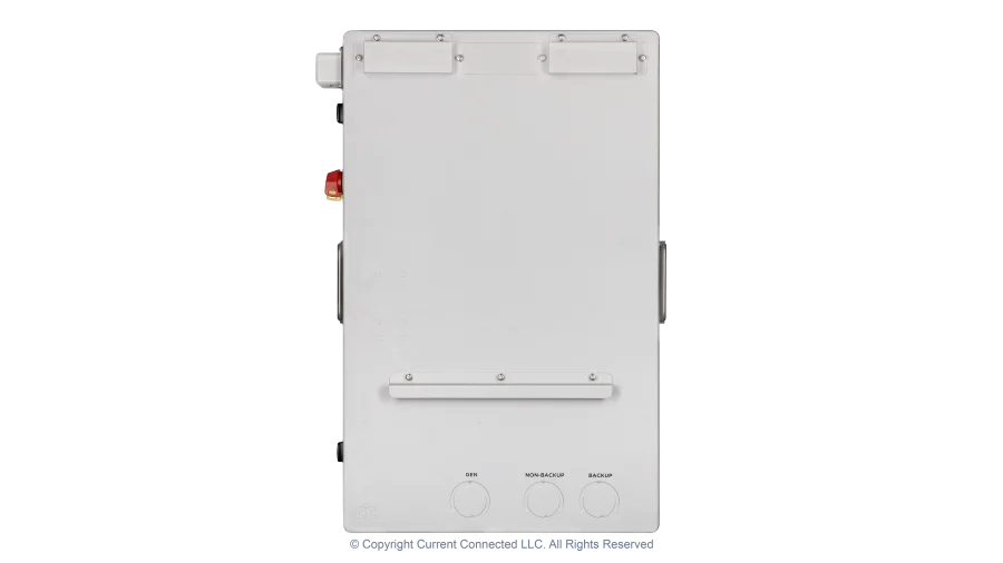 High quality photo of the EG4 - EG4MID2P200AV2.1 - GridBOSS Microgrid Interconnect Device (MID) - Back View. Photographed by Current Connected
