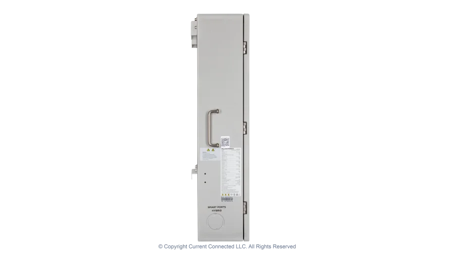 High quality photo of the EG4 - EG4MID2P200AV2.1 - GridBOSS Microgrid Interconnect Device (MID) - Left Side View. Photographed by Current Connected