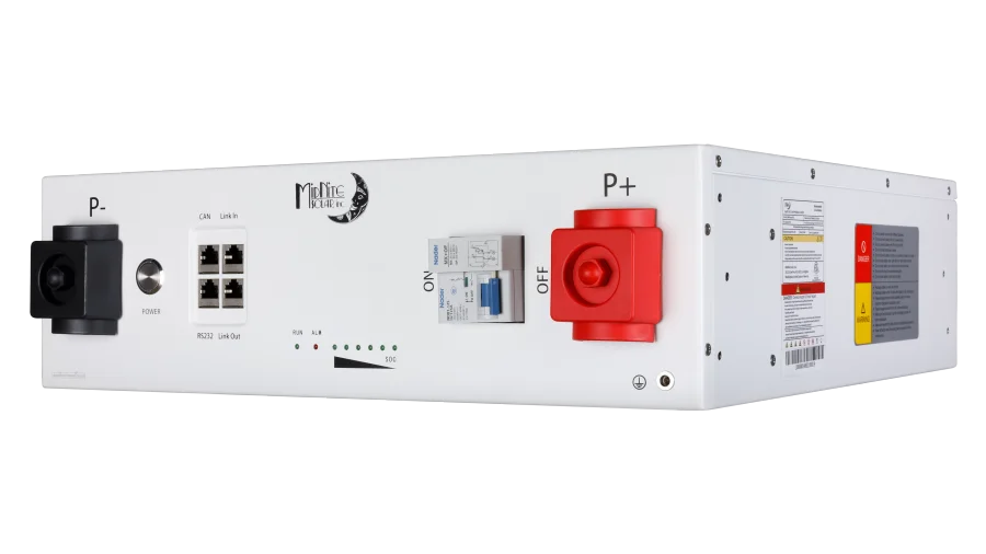 Sol-Max (formerly MNP) MNPowerflo5 48V 100Ah 5.12kWh LiFePO4 Server Rack Battery, UL 1973 & UL 9540 Lithium Battery