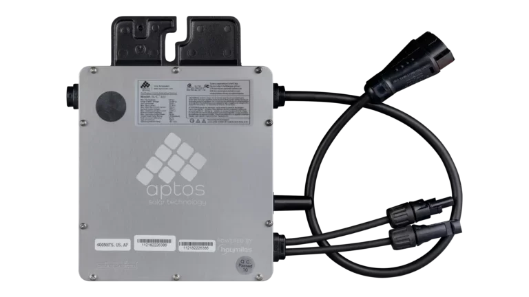 Aptos MAC-400 Microinverter, UL 1741 Single Solar Panel Microinverter Module up to 400W, IP67 NEMA6