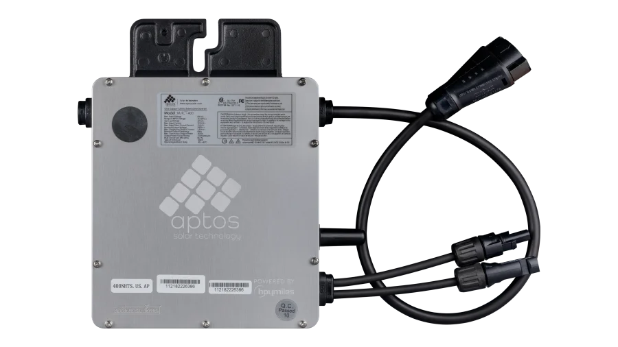 Aptos MAC-400 Microinverter, UL 1741 Single Solar Panel Microinverter Module up to 400W, IP67 NEMA6
