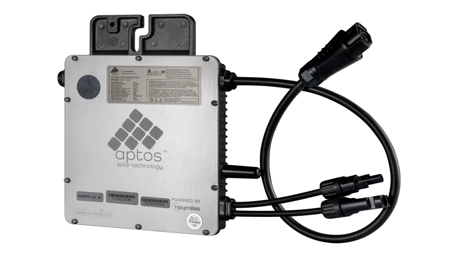 Aptos MAC-400 Microinverter, UL 1741 Single Solar Panel Microinverter Module up to 400W, IP67 NEMA6