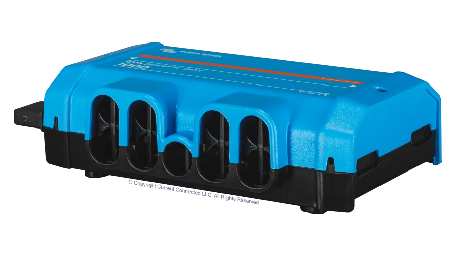 High quality photo of the Victron - LYN020102010 - Lynx Power In - Power Distribution System M10 - Angled Right View. Photographed by Current Connected