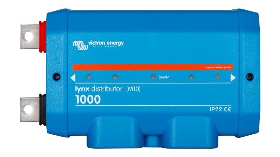 High quality photo of the Victron - LYN060102010 - Lynx Distributor - Power Distribution System M10 - Top View. Photographed by Current Connected