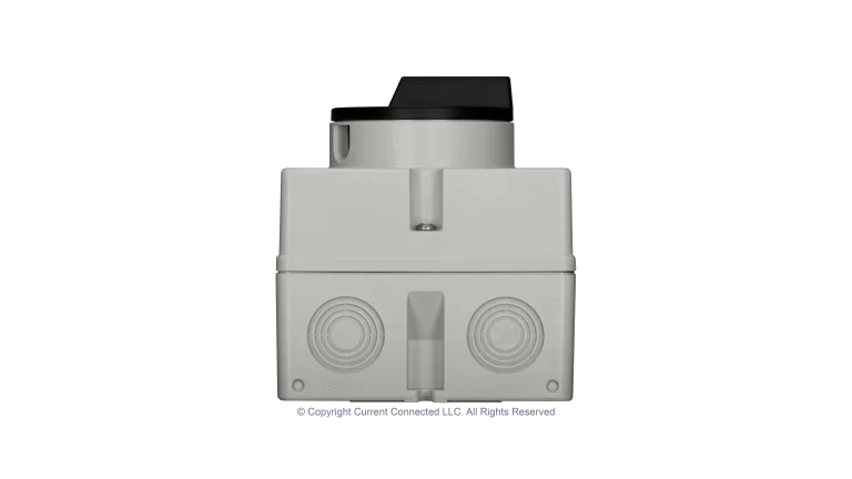 High quality photo of the IMO DC Disconnect Rooftop Isolator Switch 4 Pole - 2 String Bottom. Photographed by Current Connected.
