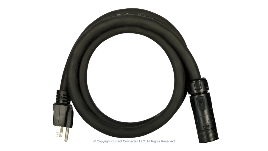 EG4 Chargeverter-GC 120V Quick-Connect Power Cord, NEMA 5-15P Plug for Standard House Receptacles