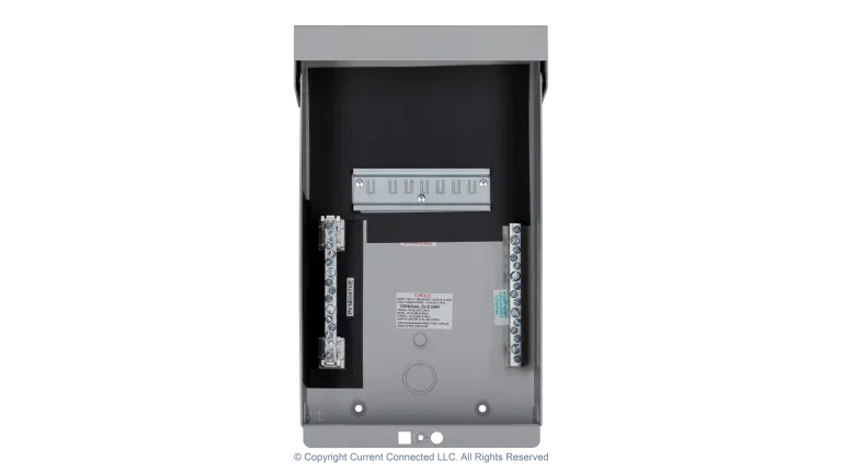 High quality photo of the Midnite Solar - MNPV6 - PV Breaker/Combiner Box - Internal Empty Unbuilt. Photographed by Current Connected