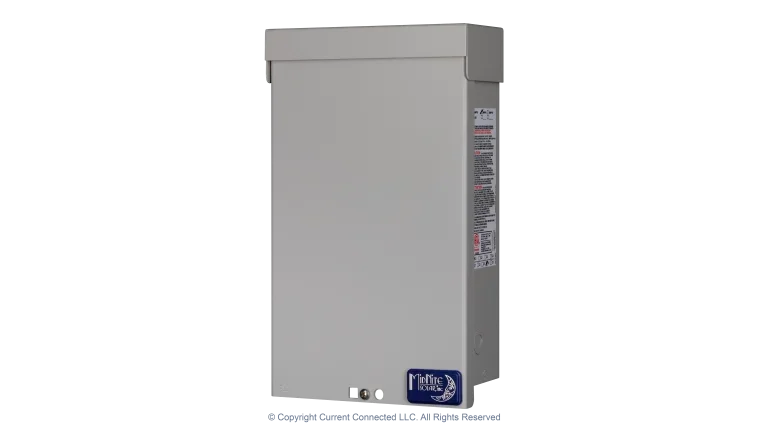High quality photo of the Midnite Solar - MNPV6 - PV Breaker/Combiner Box Angled View Right. Photographed by Current Connected