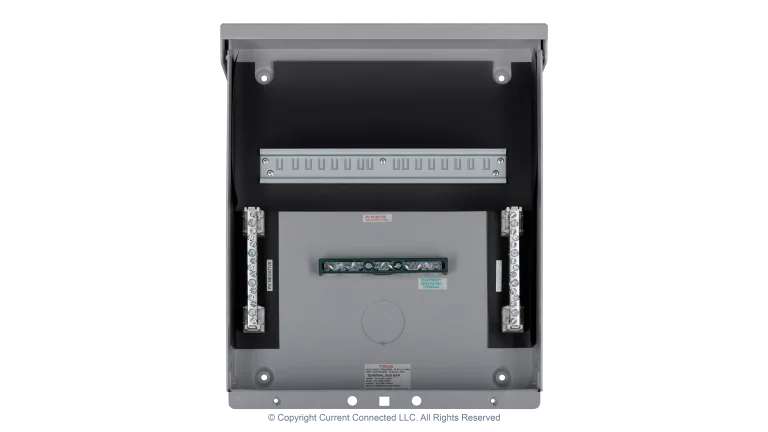 High quality photo of the Midnite Solar - MNPV12 - PV Breaker/Combiner Box Internal Empty. Photographed by Current Connected