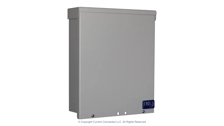High quality photo of the Midnite Solar - MNPV12 - PV Breaker/Combiner Box - Angled Left View. Photographed by Current Connected