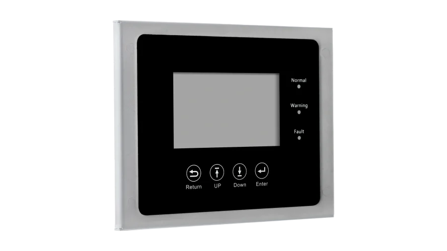 High quality photo of the EG4 - EG4FLEXBOSSRMTELCDSCRN - FlexBOSS Screen - Angled View. Photographed by Current Connected