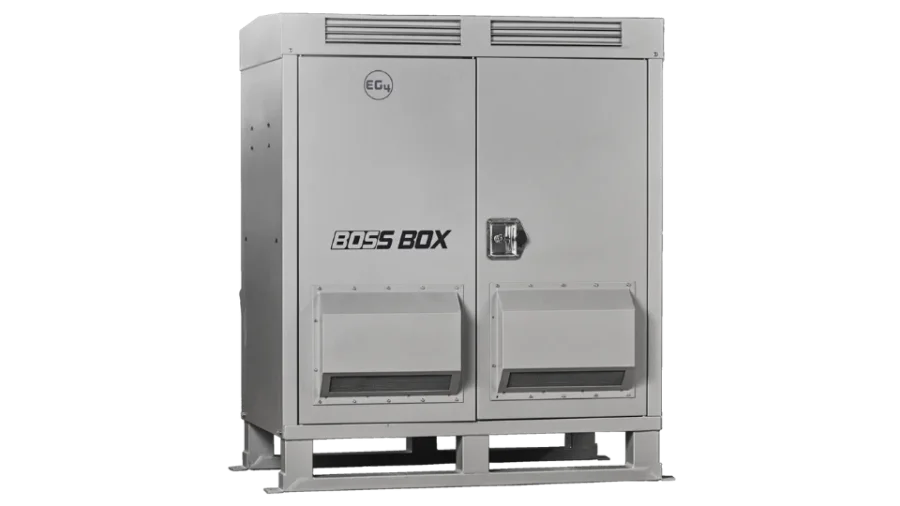 High quality photo of the EG4 - EG4ESS76PP280A3V001 - BOSSBox - Angled Left View. Photographed by Current Connected