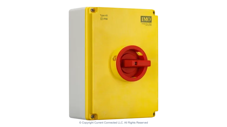 High quality photo of the IMO - PE69-3063 - PV Isolator 63-125 - Angled View. Photographed by Current Connected.