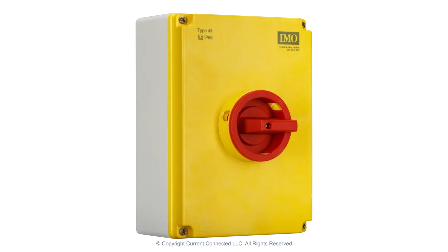 High quality photo of the IMO - PE69-3063 - PV Isolator 63-125 - Angled View. Photographed by Current Connected.